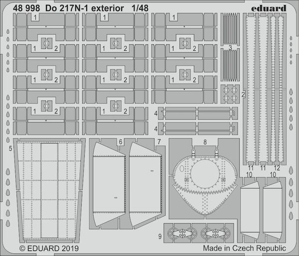 Detailset Dornier Do217N-1 exterior (ICM)  E48-998