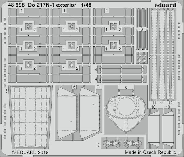 Detailset Dornier Do217N-1exterior (ICM)  E48-998