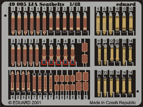 Detailset Seatbelts Imperial Japanese Army  E49-005