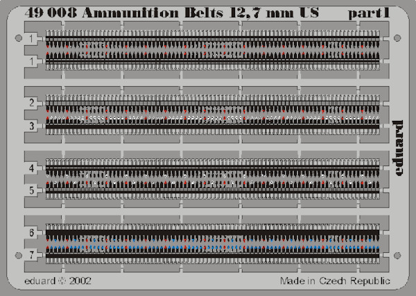 Detailset Ammunitionbelts 12,7mm US  E49-008