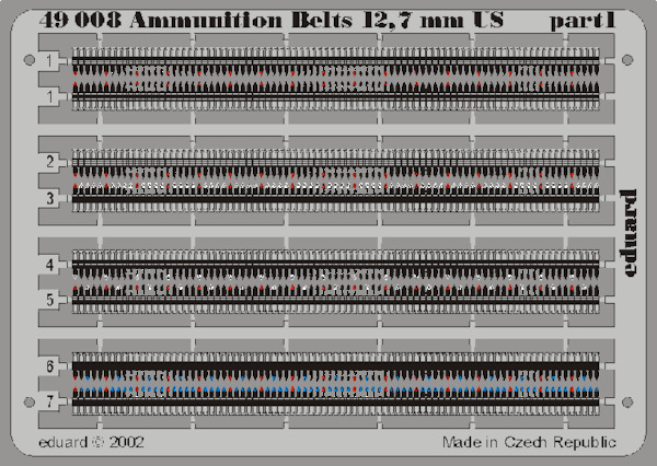Detailset Ammunitionbelts 12,7mm US  E49-008