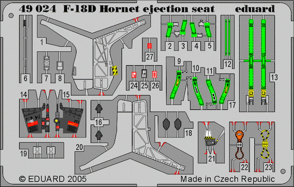 Martin Baker GRU Ejection seat details green (F18D Hornet)  E49-024