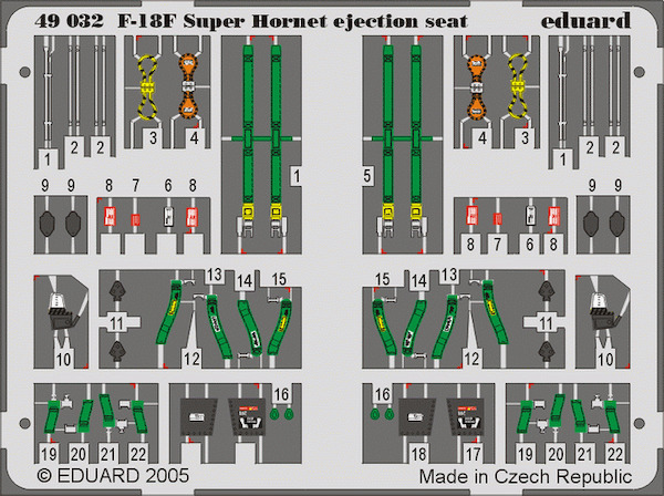 F18F Super Hornet Ejection seat details (Hasegawa)  E49-032