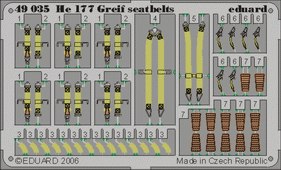 Detailset Heinkel He177 Greif Seatbelts (MPM)  E49-035