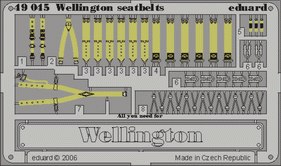 Detailset Vickers Wellington Seatbelts (Trumpeter)  E49-045