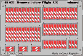 Detailset Remove Before Flight Tags UK  E49-051