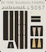 Detailset Messerschmitt BF109E Seatbelts FABRIC  E49-067