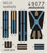 Detailset MiG23 Seatbelts SUPER FABRIC (Trumpeter) E49-077