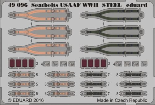 Detailset USAAF WWII Seatbelts STEEL E49-096