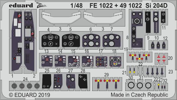 Detailset Siebel Si204D (Special Hobby)  E49-1022