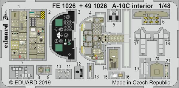 Detailset A10C Thunderbolt II Interior (Italeri)  E49-1026
