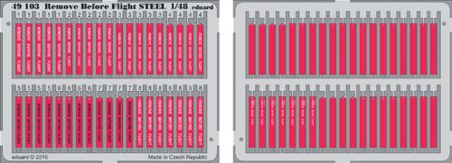 Detailset Remove Before Flight STEEL  E49-103