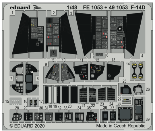 Detailset F14D Tomcat (AMK) E49-1053
