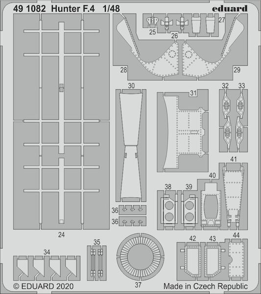 Detailset Hawker Hunter F MK4 (Airfix) E49-1082