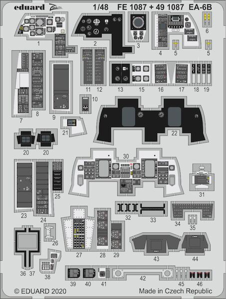 Detailset Grumman EA6B Prowler (Kinetic) E49-1087