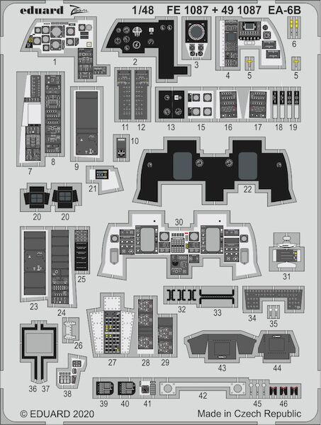 Detailset Grumman EA6B Prowler (Kinetic)  E49-1087