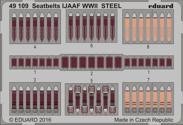 Detailset IJAAF WWII Seatbelts (STEEL)  E49-109