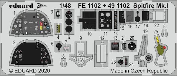 Detailset Supermarine Spitfire MKI (Airfix) E49-1102