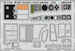 Detailset Douglas B-26C Invader nose interior (ICM) E49-1114