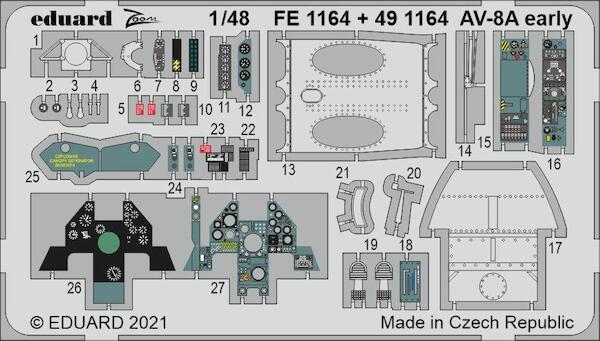 Detailset AV8B Harrier - early-  (Kinetic)  E49-1164