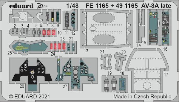 Detailset AV8B Harrier - late-  (Kinetic)  E49-1165