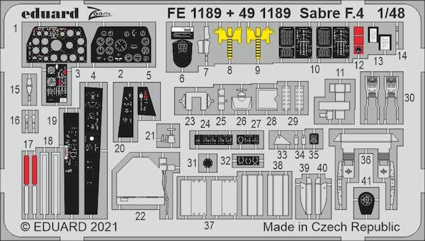Detailset Sabre F4 (Airfix) E49-1189