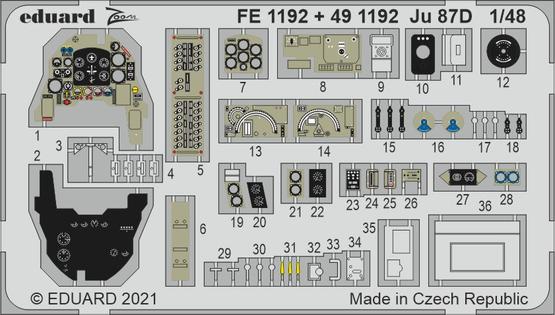 Detailset Junkers Ju87D Stuka (Hasegawa/Hobby 2000)  E49-1192