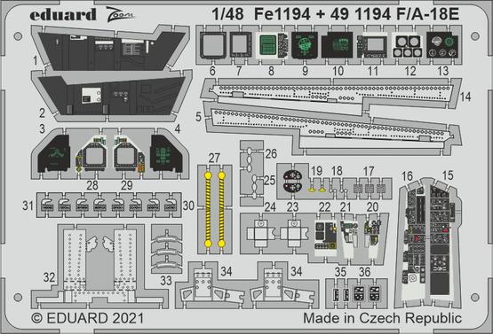 Detailset F/A18E Super Hornet (MENG)  E49-1194