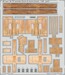 Detailset Boeing B17F Flying Fortress Wooden floor and ammo boxes (Hong Kong Models) E49-1201