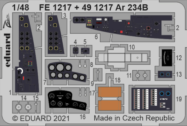 Detailset Arado AR234B (Hasegawa/Hobby 2000)  E49-1217