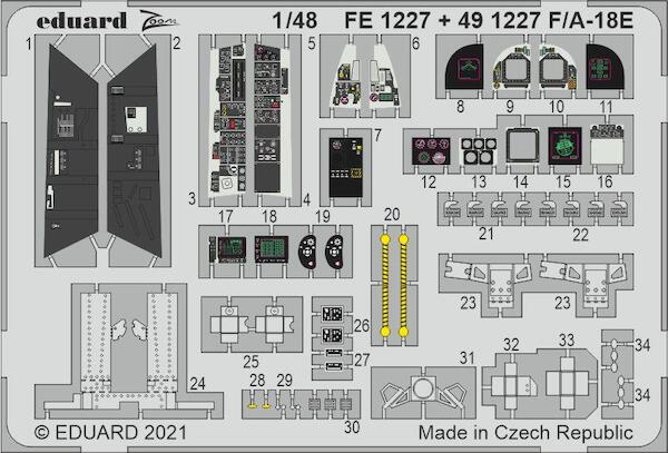 Detailset F/A18E Super Hornet (Hobby Boss)  E49-1227