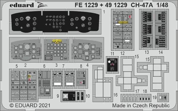 Detailset CH47A Chinook (Hobby Boss) E49-1229