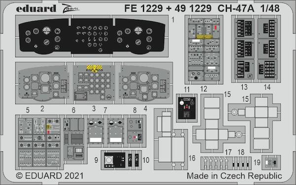 Detailset CH47A Chinook (Hobby Boss)  E49-1229