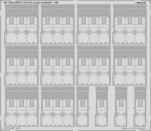 Detailset CH47A Chinook Cargo Seatbelts (Hobby Boss)  E49-1230