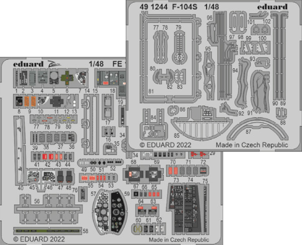 Detailset Lockheed F104S Starfighter (Kinetic)  E49-1244