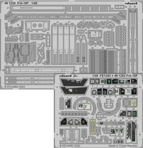 Detailset F/A18F Super Hornet (MENG) E49-1253