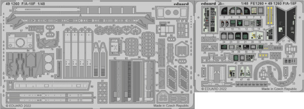 Detailset F/A18F Super Hornet (Hobby Boss) E49-1260