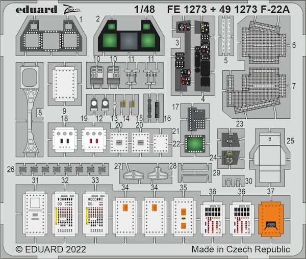 Detailset F22A Raptor (I Love Kit)  E49-1273