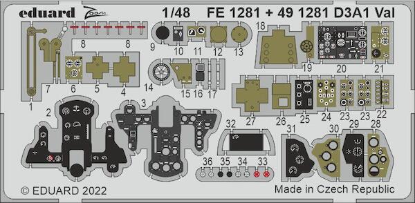 Detailset Aichi D3A-1 "Val" (Hasegawa) E49-1281