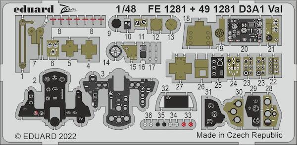 Detailset Aichi D3A-1 "Val" (Hasegawa)  E49-1281