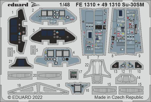 Detailset Sukhoi Su30SM Flanker (Great Wall Hobby) E49-1310
