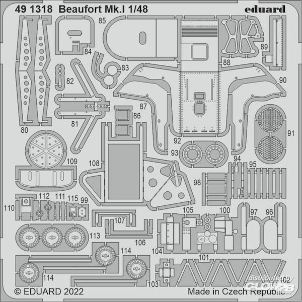 Detailset Bristol Beaufort MKI (ICM) E49-1318