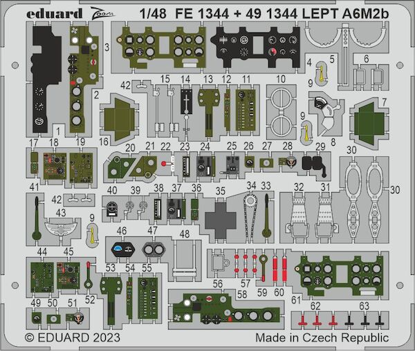 Detailset Mitsubishi A6M2b Zero (Academy) E49-1344