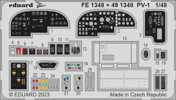 Detailset Lockheed PV1 Ventura Interior (Academy/Revell) E49-1348