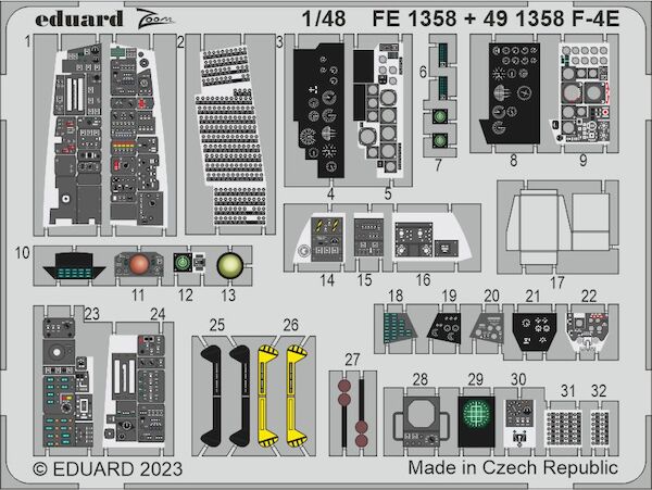 Detailset F4E Phantom II (MENG) E49-1358