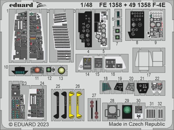 Detailset F4E Phantom II (MENG)  E49-1358