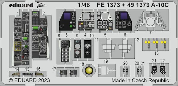 Detailset A10C Thunderbolt II (Academy) E49-1373