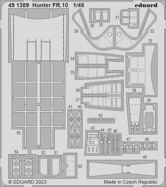 Detailset Hunter FR.10 (Airfix) E49-1389
