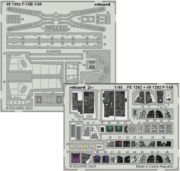 Detailset Grumman F14B Tomcat (Great Wall) E49-1392