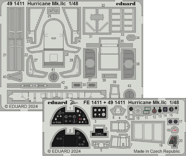 Detailset Hawker Hurricane MKIIc (Hobby Boss)  E49-1411